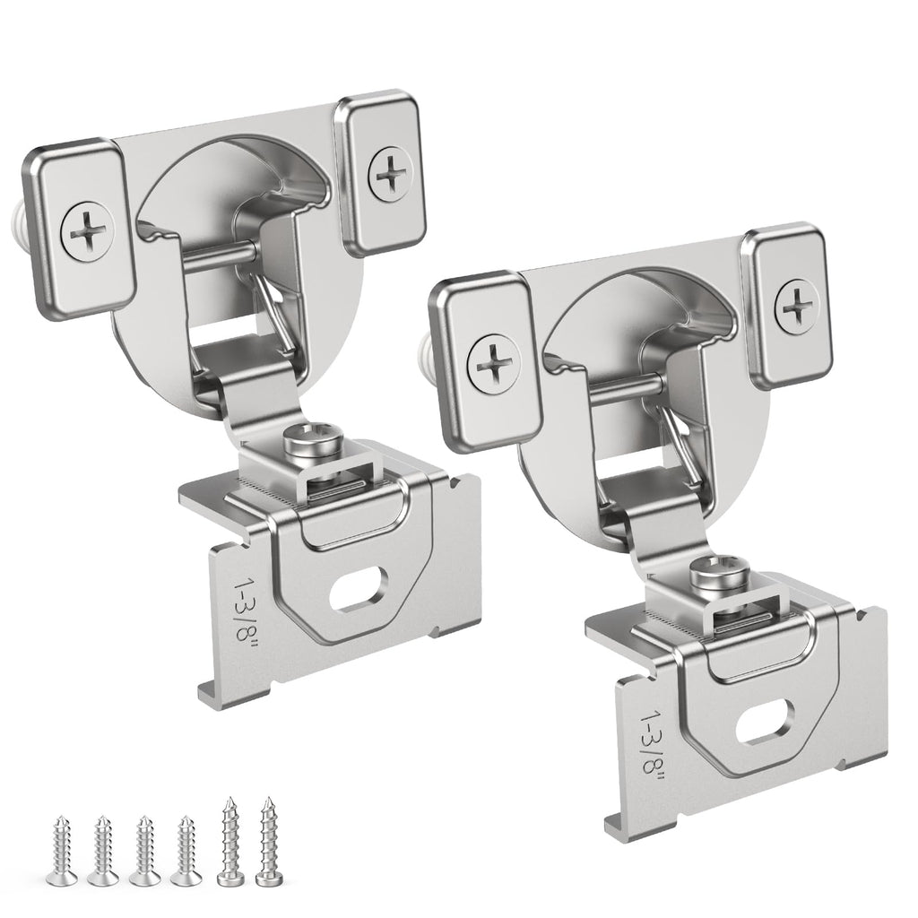 Non-Soft Close 50 Pack 1-3/8 inch Overlay Regular Hinges