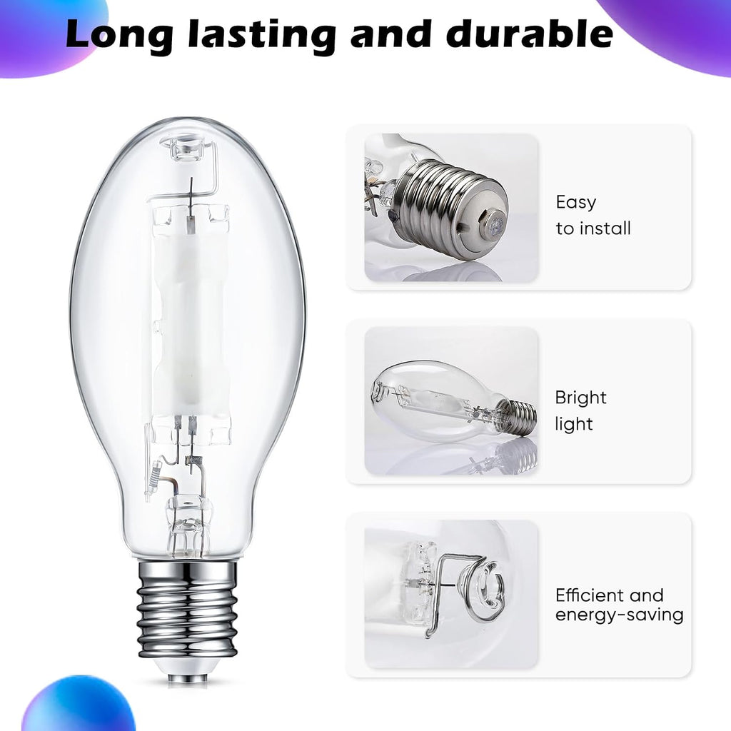 3 Pack 400watts Mh400/u/mog M59 Metal Halide Lamp