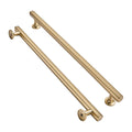2 Pack 12 Inch(305mm) Brushed Brass Cabinet Pulls Kitchen Solid Heavy Duty Brushed Gold Cabinet Pulls Kitchen Cabinet