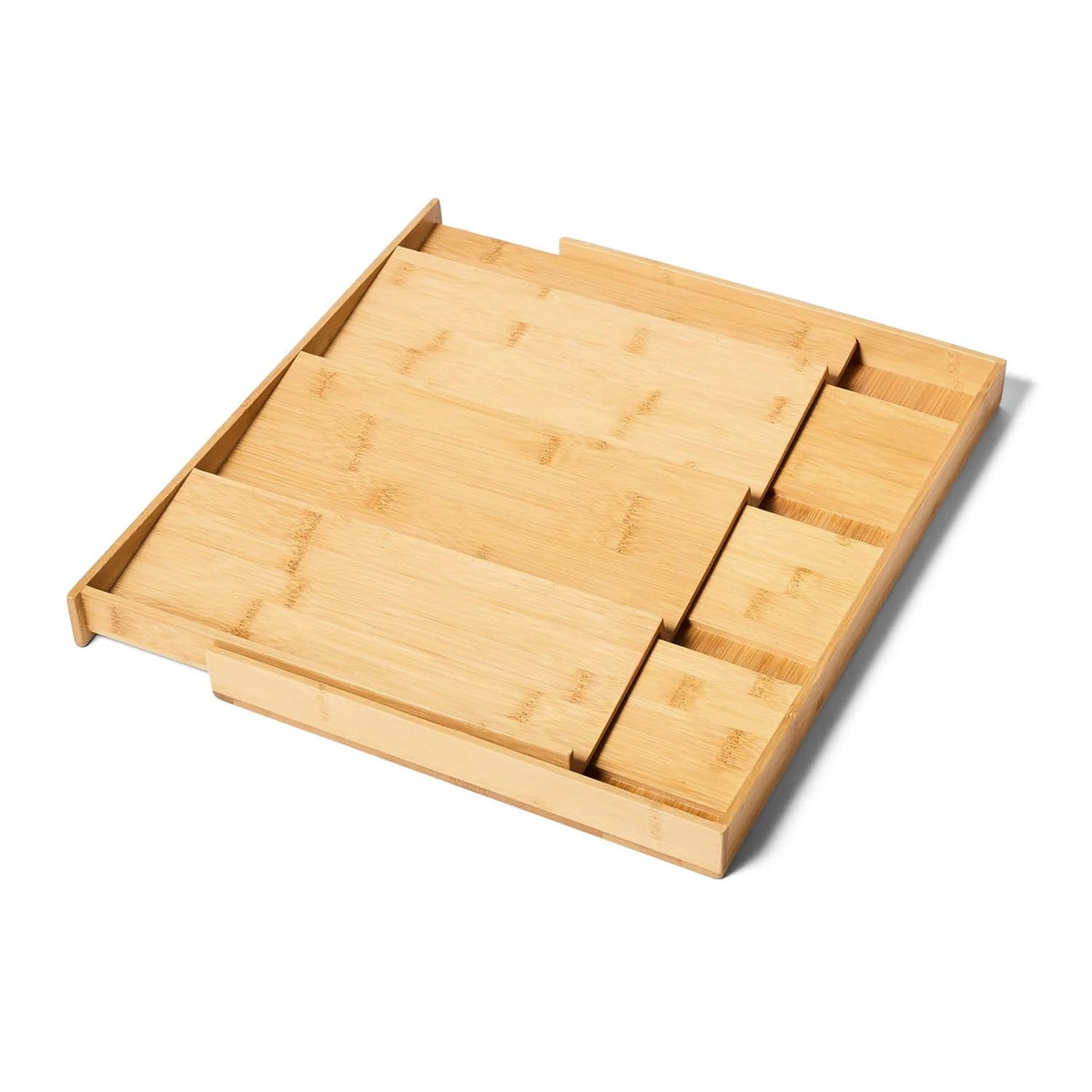 Adjustable Bamboo Spice Drawer Organizer, Brown