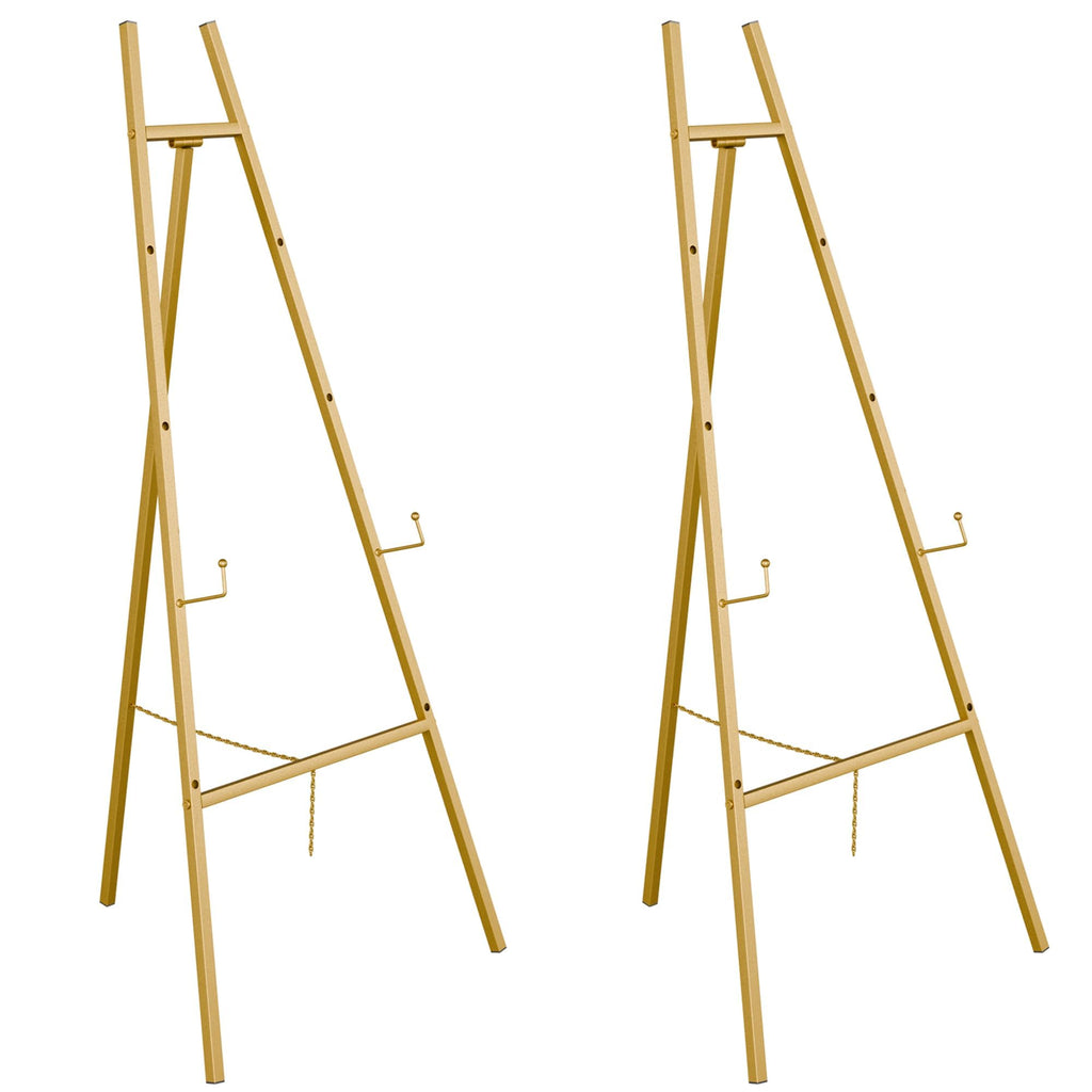 Easel Stand for Sign, Heavy Duty Easel, 4-Tier Adjustable Art Easel for Painting, Wedding Sign 2pc