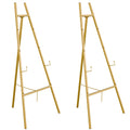 Easel Stand for Sign, Heavy Duty Easel, 4-Tier Adjustable Art Easel for Painting, Wedding Sign 2pc