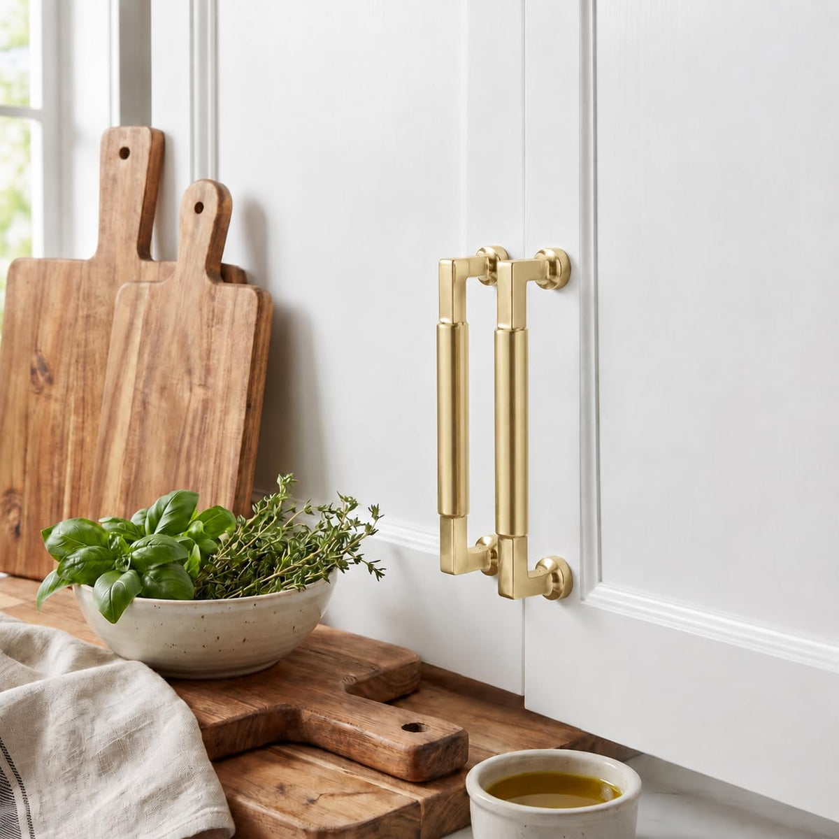 5-Pack 12-Inch(305mm) Brushed Gold Cabinet pulls Kitchen Cabinet Handles, Matte Gold Cabinet Pulls Kitchen Cabinet