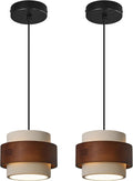 Modern Cement Pendant Light Fixture,Concrete Pendant Lights with Wood Accent,Vintage Farmhouse Chandelier for Kitchen