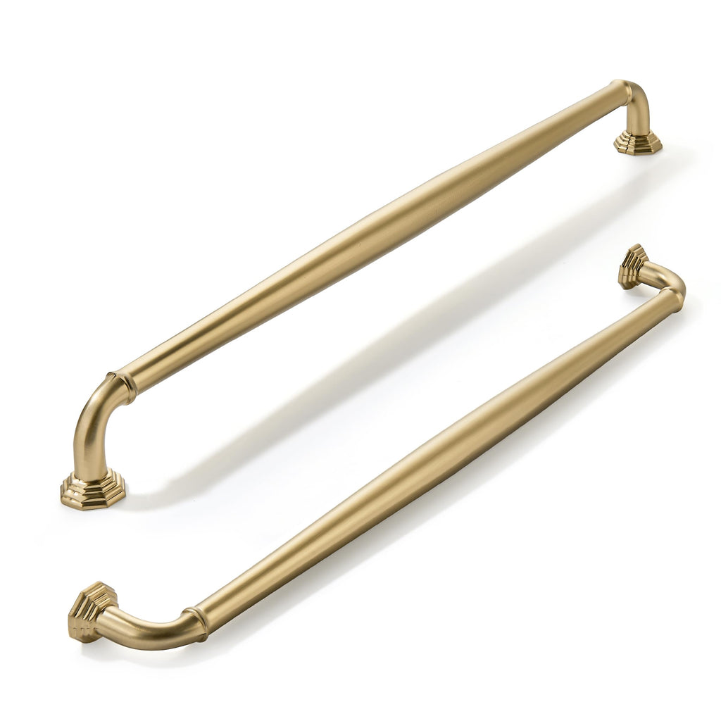 Appliance Handle Pull 18 Inch(457mm) Brushed Brass Cabinet Pulls Warm Gold Cabinet Handles Heavy Duty Solid