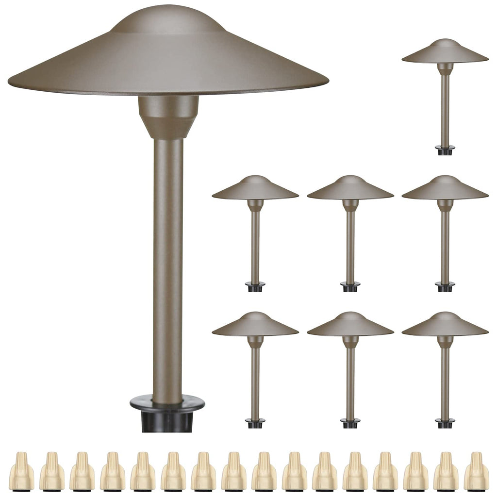 3W Landscape Lighting 12V Low Voltage Path Lights Warm White Waterproof Outdoor Replaceable G4 LED Bulb for Garden
