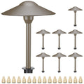 3W Landscape Lighting 12V Low Voltage Path Lights Warm White Waterproof Outdoor Replaceable G4 LED Bulb for Garden