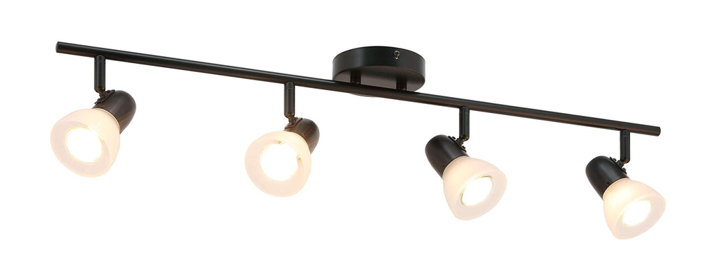 4 Light Black Track Light Fixtures Bathroom