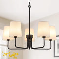 5-Light Farmhouse Rectangular Chandelier
