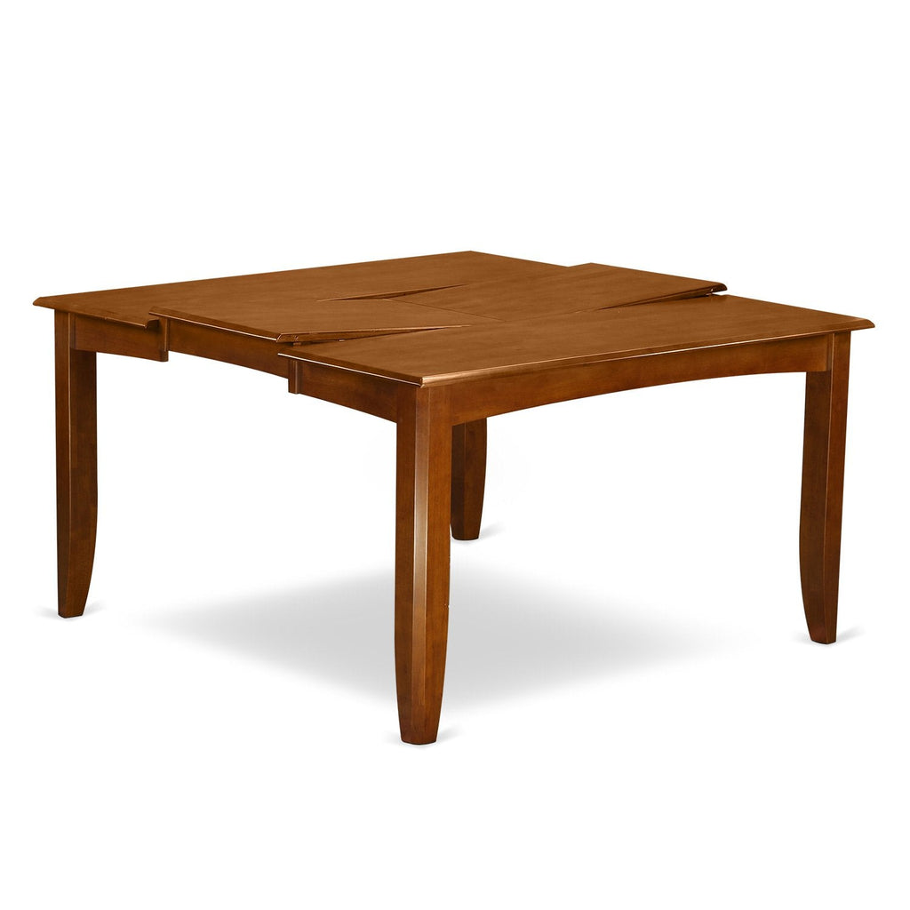 West Furniture 9 Piece Dining Room Table Set Includes a Square Kitchen Table with Butterfly Leaf and 8