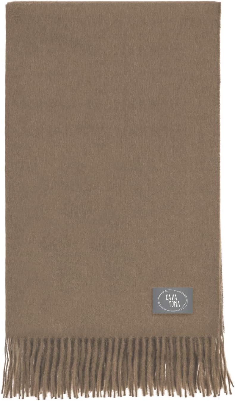 Extra Large 100% Baby Alpaca Throw - 79 x 51 - Coziness Guaranteed, Lightweight and Super Soft, ÖkoTex 100