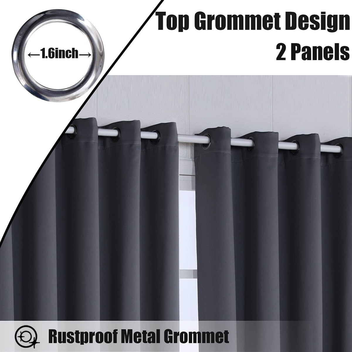 Waterproof Indoor/Outdoor Curtains Thermal Insulated