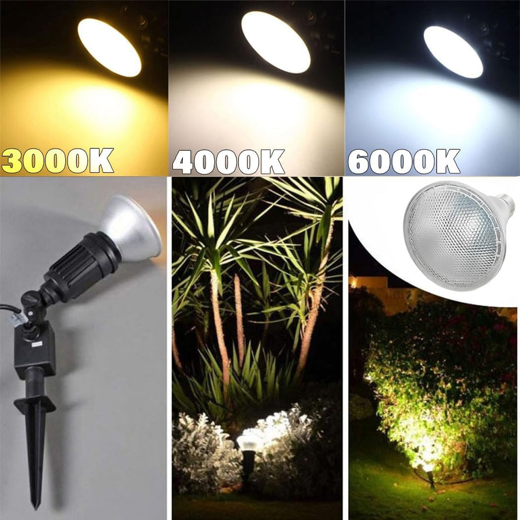 PAR30 Flood Lights LED Bulbs 12 Watt 1200 LM,Dimmable Bulb Spotlight, 10% - 100% Brightness Adjustment, E26/E27 Base