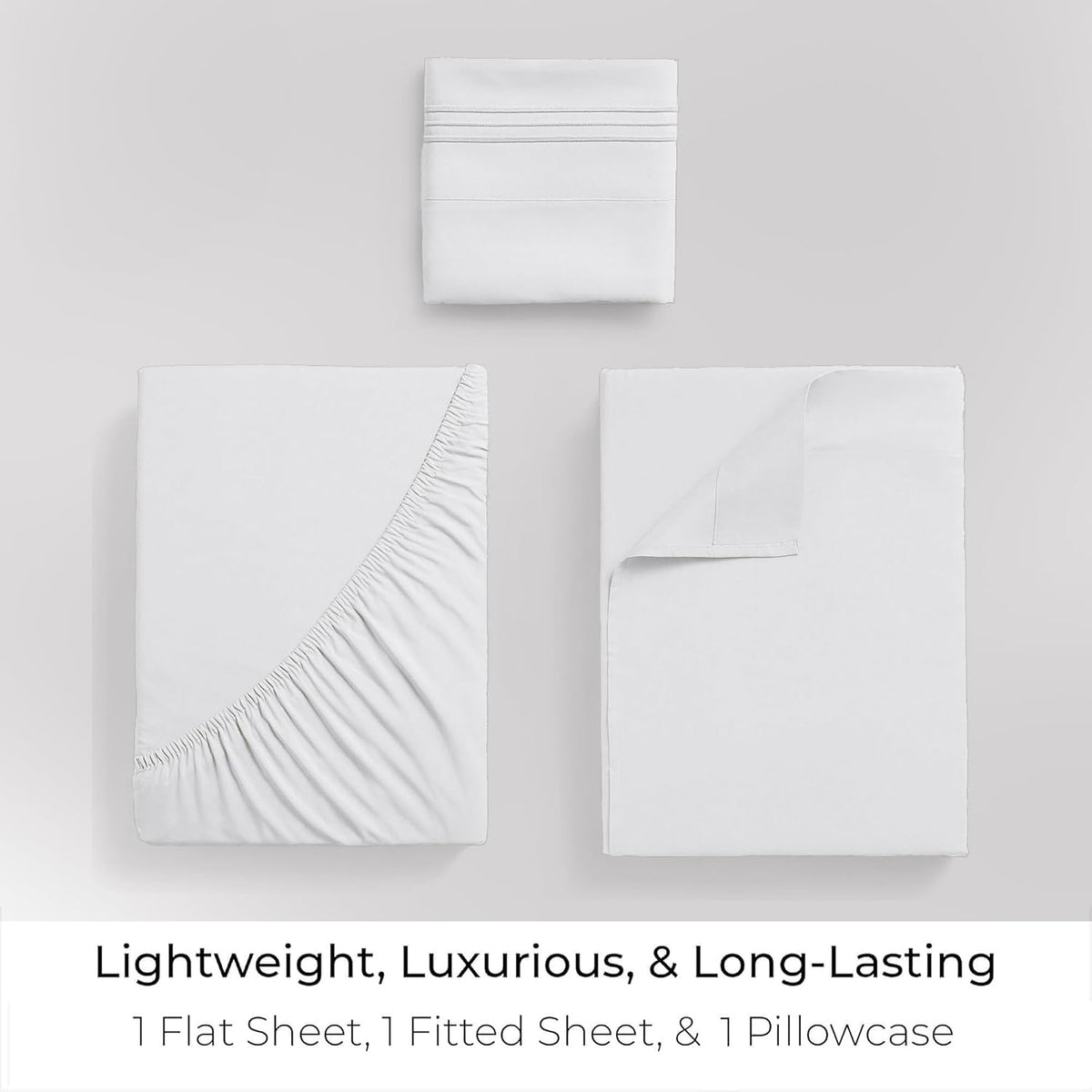 Iconic 4-Piece, Ultra Soft Sheet Set (White)