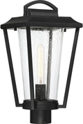Lakeview Lighting Fixture, 1Lt Post Lantern, Aged Bronze Finish with Clear Seed Glass