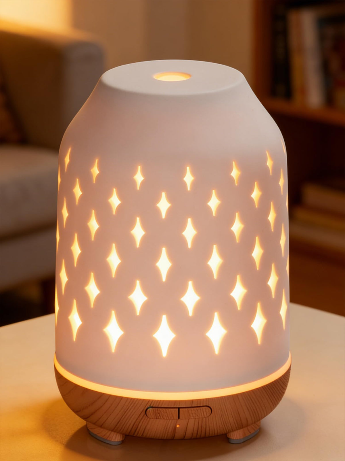 150ml Ceramic Essential Oil Diffusers Humifidier, White