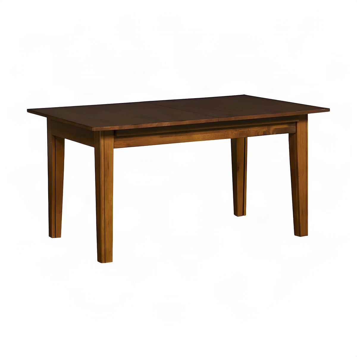 Toluca Dining Solid Rubberwood Dining Table with Self-Storing Leaves, Expandable Rectangular Table for 12, Rustic