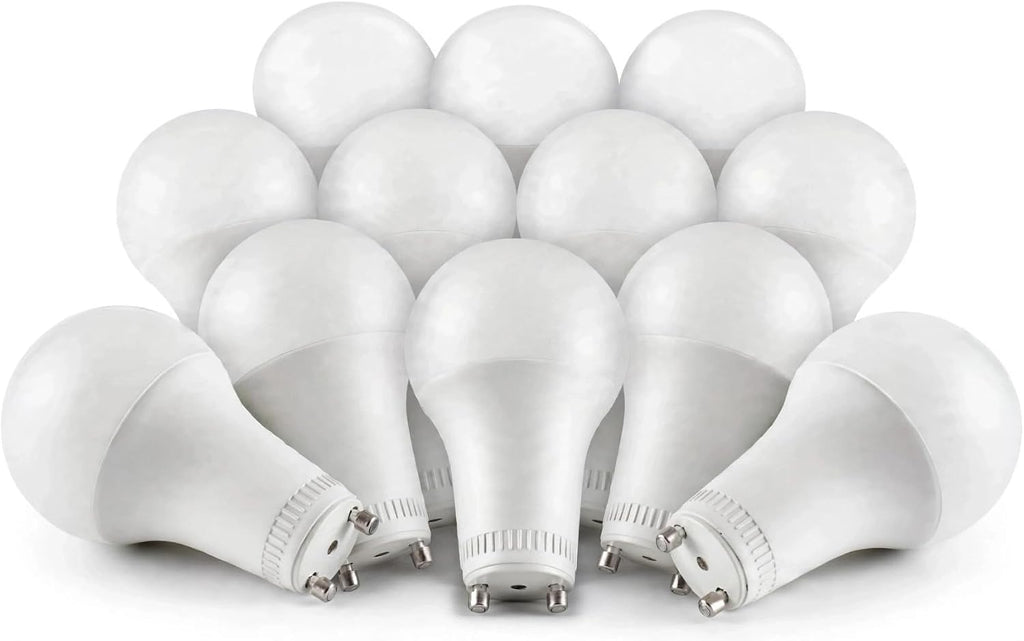 A21 LED Light Bulb 17W GU24 1600 Lumen 2700K Warm White 12 Pack