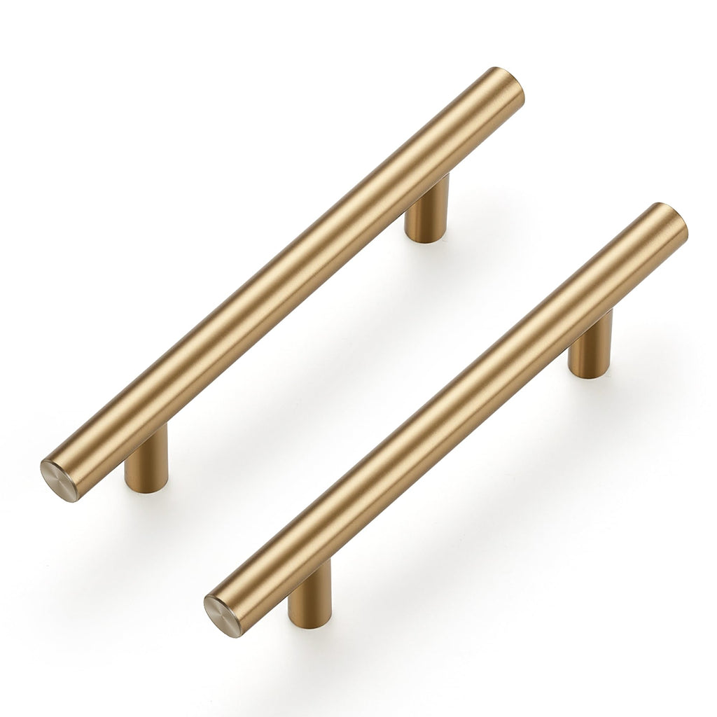Champagne Bronze Cabinet Handles Round Drawer Pulls 6 Inch 10 Pack