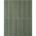 Peel and Stick backsplash, Stacked Olive Green, 11.43"x9"