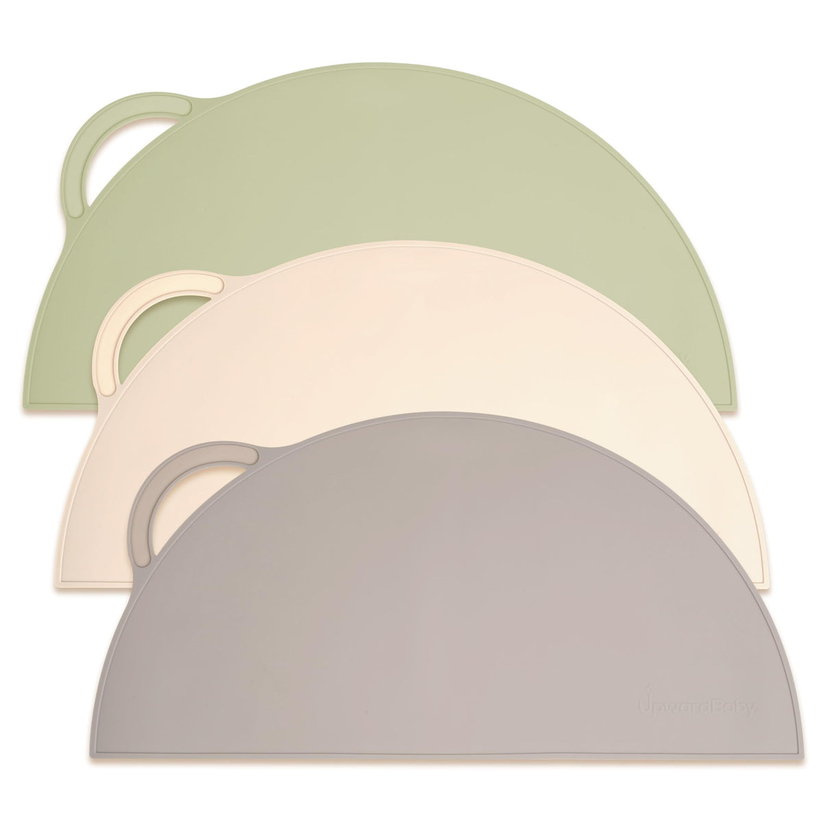 Silicone Suction Placemats, 3-Pack, Non-Slip Baby Feeding Mats
