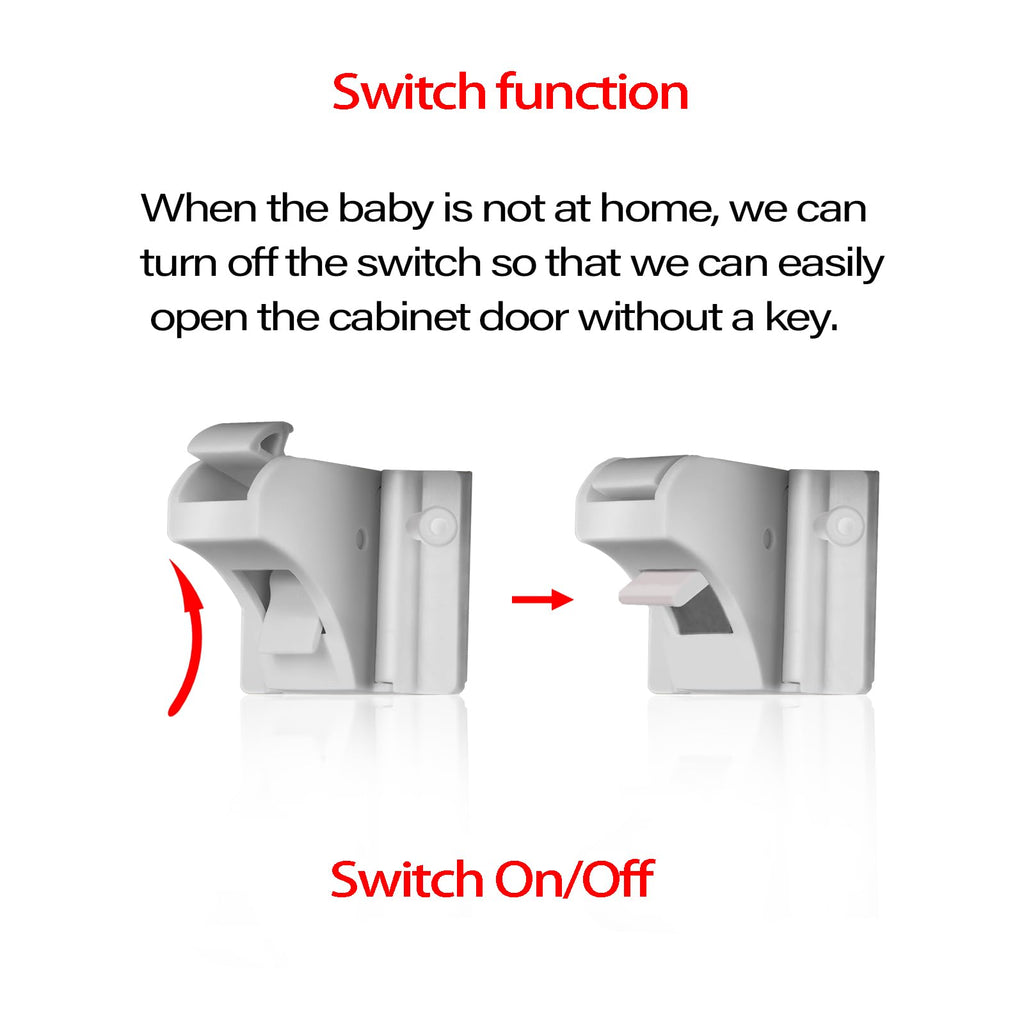 Child Safety Magnetic Cabinet Locks 12Locks & 3 Keys