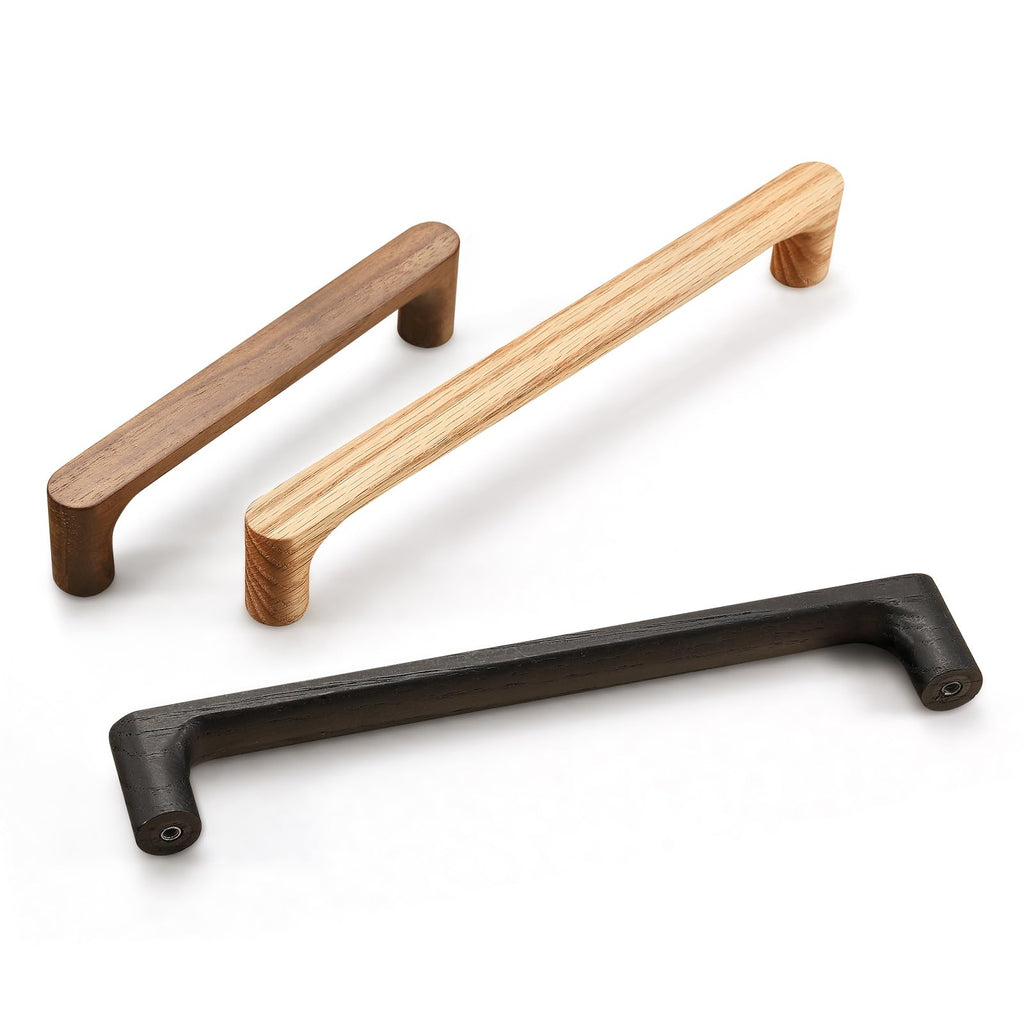 Walnut Round 5 in 2 pcs Wooden Drawer Pulls Handle pulls for cabinets Kitchen Cabinet Drawer pulls Cabinet Door Pull