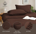 Egyptian Cotton Sheet Set, 4Pc Bed Set, Soft & Breathable Percale Weave, Fits 10-12" Deep Pocket