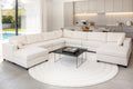152''Oversized Deep Seat Modular Sectional Sofa, Beige L Shaped Cloud Couch