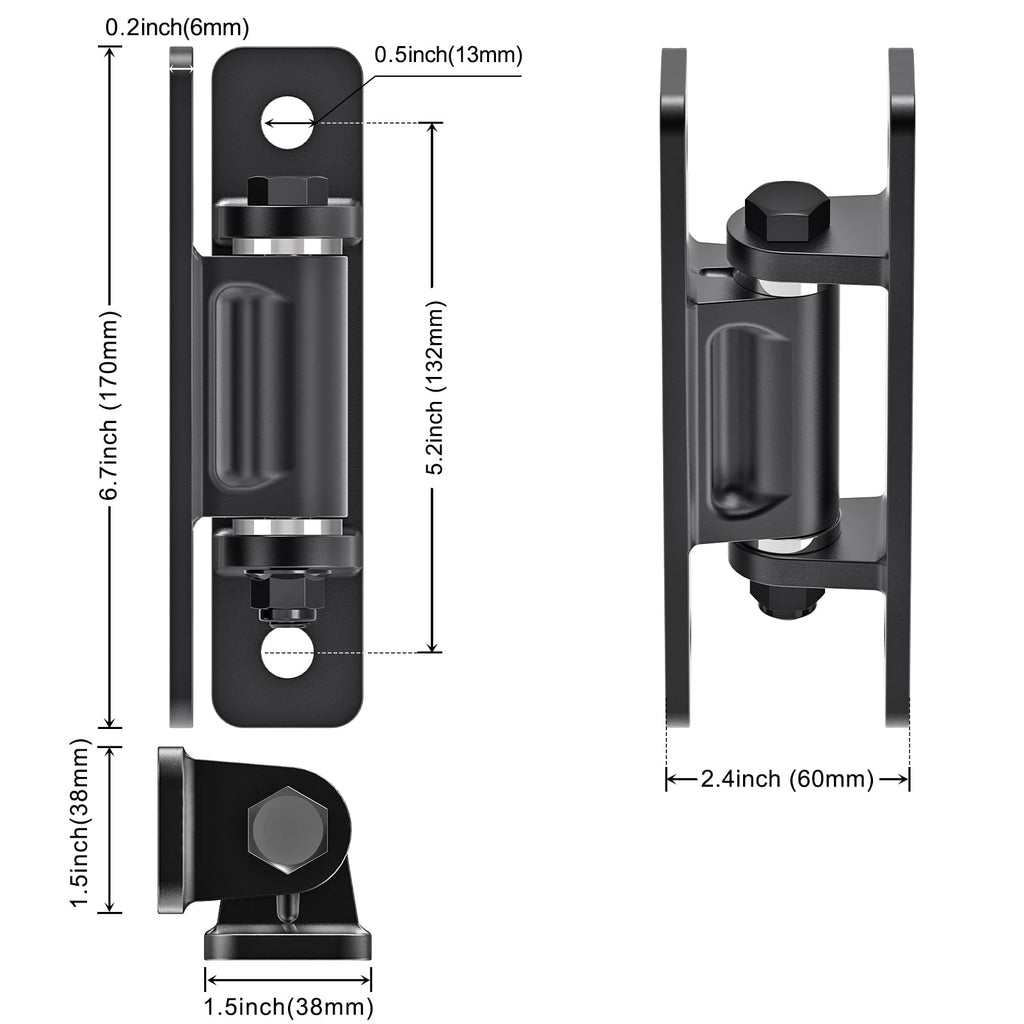 Heavy Duty Gate Hinges, Swing Gate Hinges with Spacer Bearing