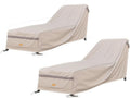 Chaise Lounge Cover Patio Furniture covers waterproof 68Linch Beige,2Pack | outdoor furniture covers 600D heavy duty
