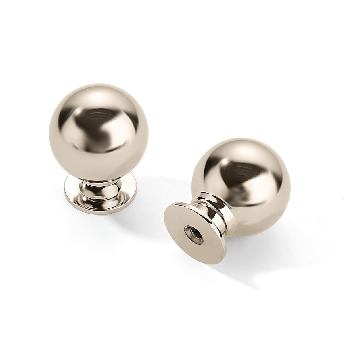 10 Pack 1 Inch Vintage Ball Polished Nickel Cabinet Knobs Kitchen Cabinet Hardware Drawer Knobs Pulls for Drawers.