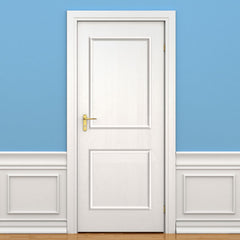 1 Set Peel and Stick Door Moulding, Classic, 22"x36"+22"x24"