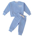 Organic Cotton Baby & Toddler Sweatsuit - 2 Piece Sweatshirt & Jogger Set - OEKO-TEX Certified Ultra Soft Breathable