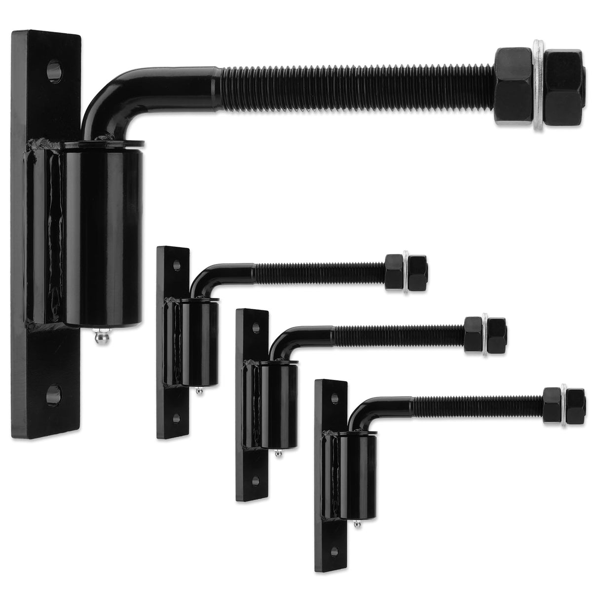 Heavy Duty 3/4" J Bolt Gate Hinge, 7inch Long, 4 Pack