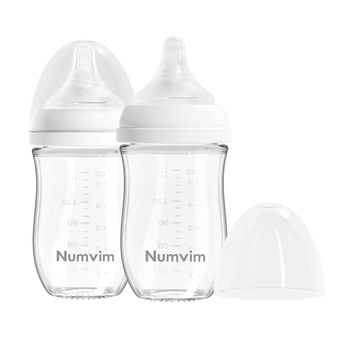 Natural Glass Baby Bottle, Gentle Flow Nipple(S) 5 Ounces 2 Count