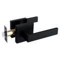 Solid Door Lever Handle Matte Black Finish