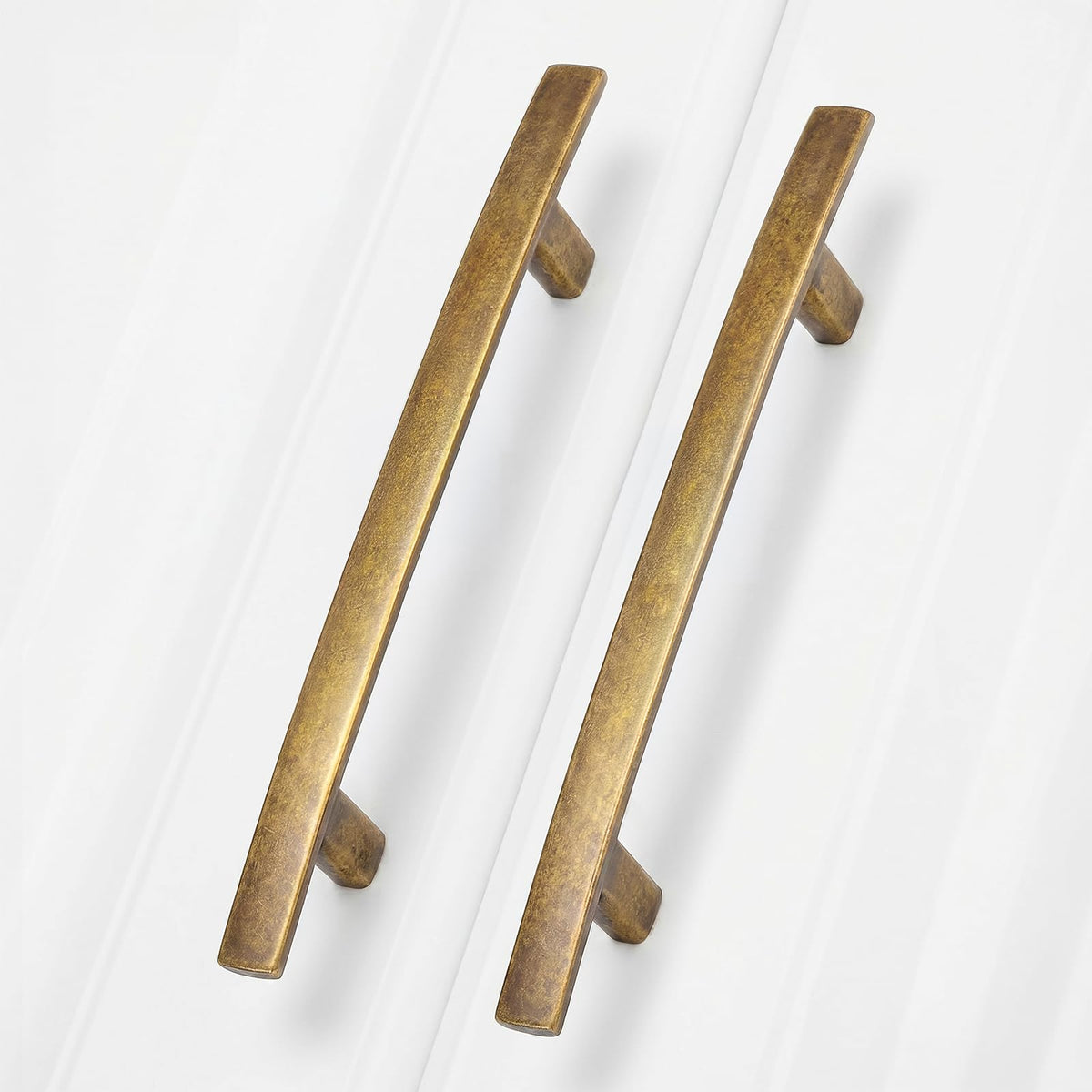 25 Pack Antique Brass Cabinet Pulls, Solid Zinc Alloy, 5 Inch CC