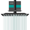 Square Rain Shower Head, High Flow Stainless Steel,Work with any decorative style,All Metal Rainfall Shower Head