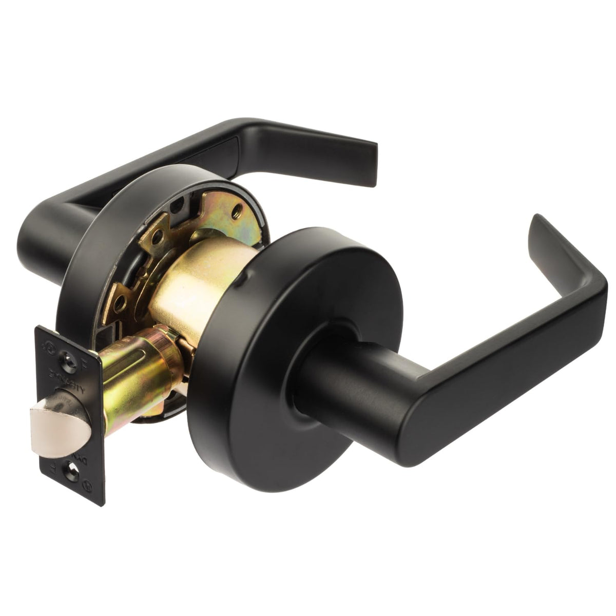 Augusta Passage Lever Set, ADA, Grade 2, Flat Black