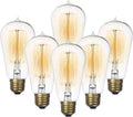 Edison Light Bulb 60 Watt Dimmable ST58 Vintage Warm Bulb