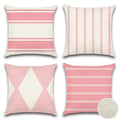 Outdoor Waterproof Decorative Throw Pillow Covers 20x20 Inch Geometry Pillow Cases Square Cushion Case Garden Pillow