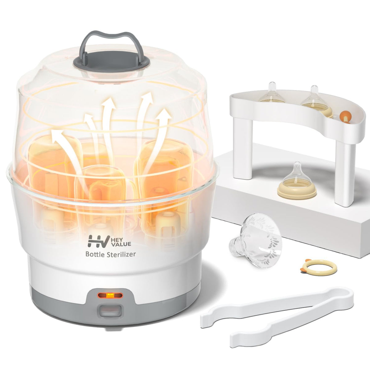 Smart-Steam Bottle Sterilizer for Baby Bottles & Breast Pump Parts