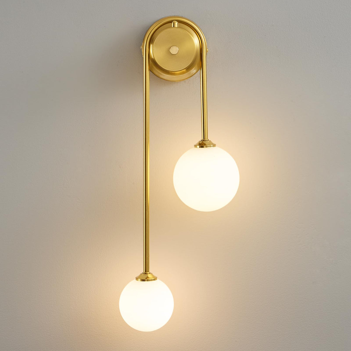 Globe Wall Sconce, Double Hanging Ball Sconce, Modern Indoor Sconces