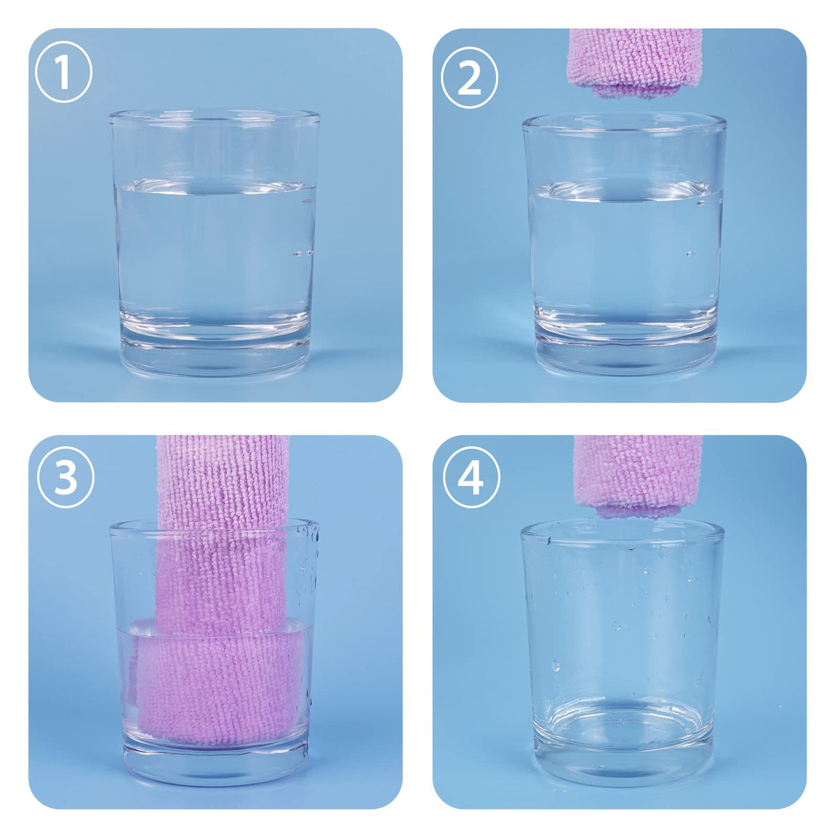 Baby Washcloths, 24Pack Baby Wash Cloths Extra Soft & Ultra Absorbent, Baby Towels and Washcloths Face Towel Unisex