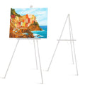 65" A-Frame Wooden Tripod Easel Stand, White, 2 Pack