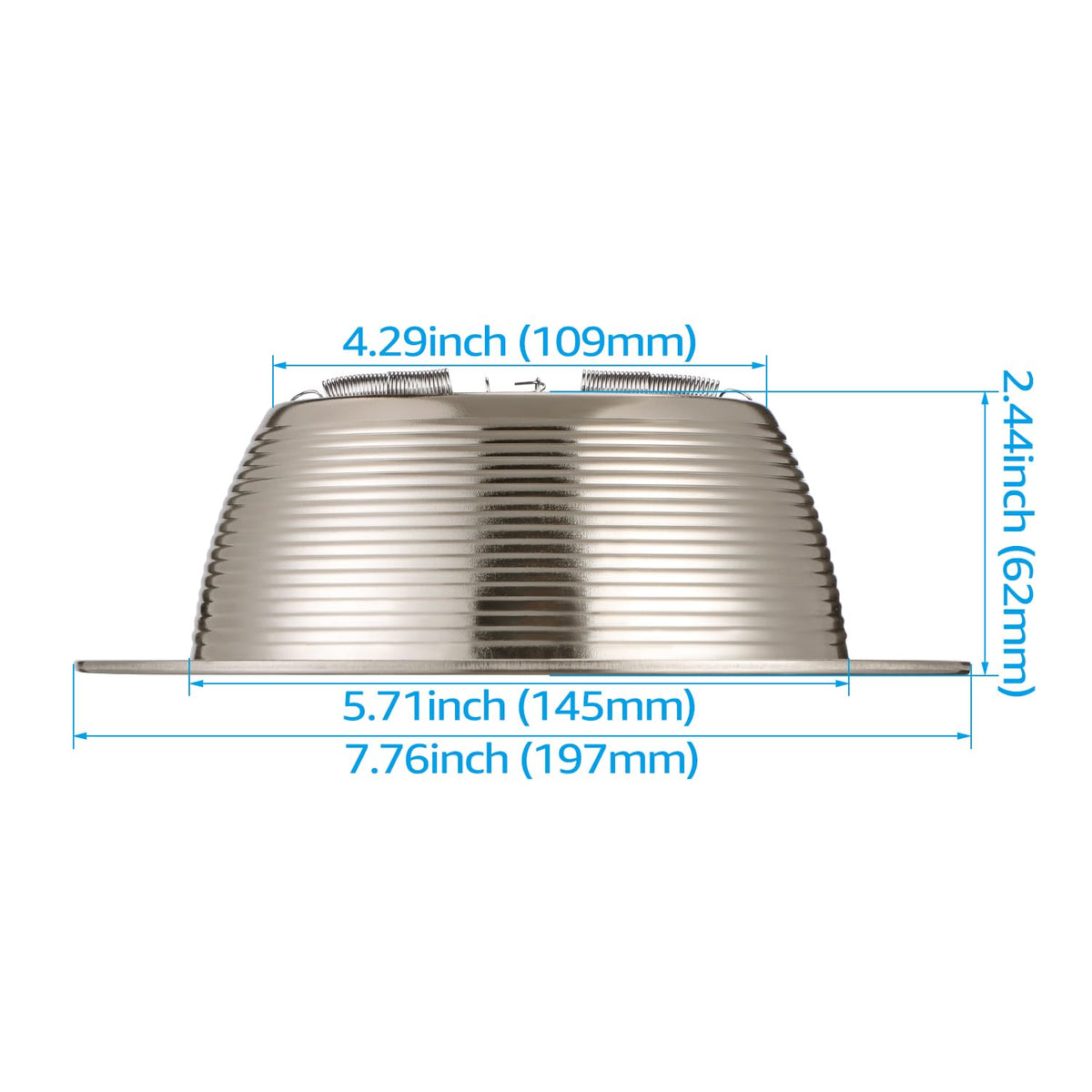 6 Inch Recessed Light Trim, Satin Nickel