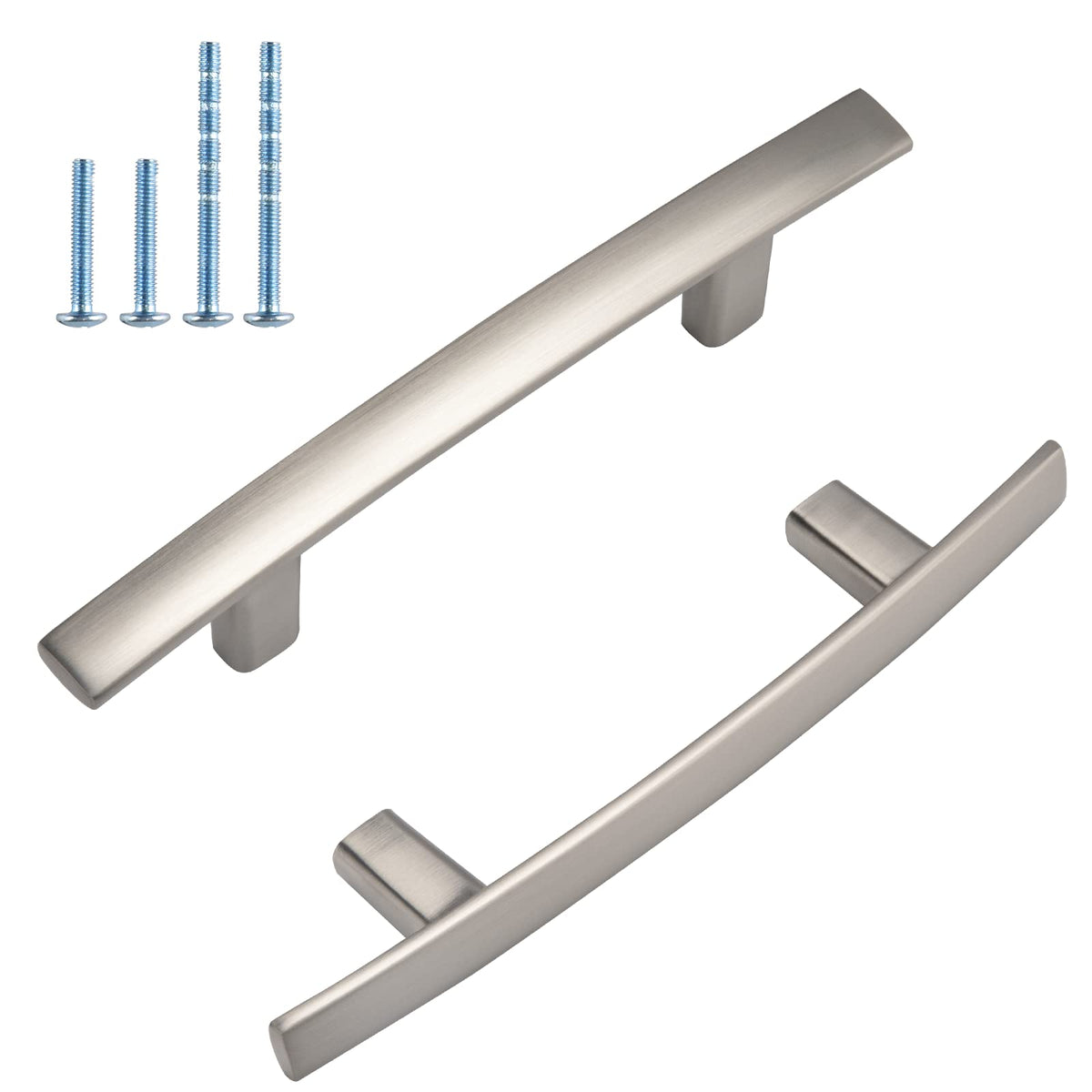 25 Pack Brushed Nickel Cabinet Pulls, Solid Zinc Alloy, 3 Inch CC