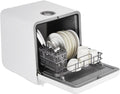 Portable Dishwasher Compact Dishwasher Countertop with Faucet & Manual Water Tank(5L) Modes Water Inlet
