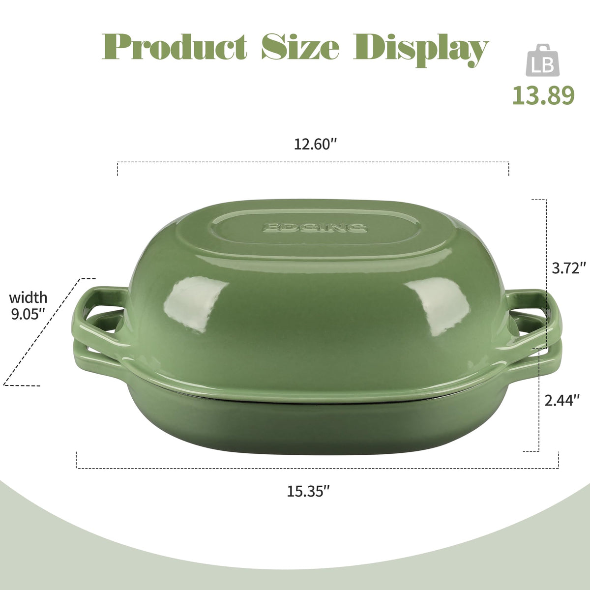 Enameled Cast Iron Oval Dutch Oven Pot with Lid, Dutch Oven for Sourdough Bread Baking, Bread Oven, Bread Dutch Oven